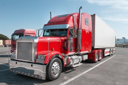 Semi truck washing